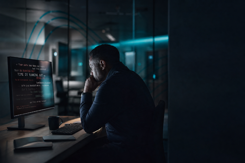 Ransomware Attack in Cyberpunk Cityscape-1